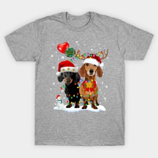 Dachshund Merry Christmas Shirt T-Shirt